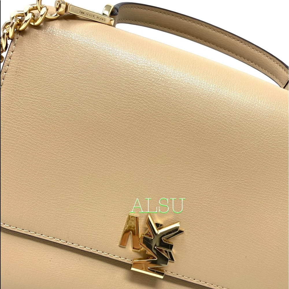 Michael Kors Mott MD TH Satchel Leather Bisque - Picture 7 of 14